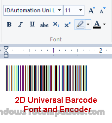 upc a barcode font download